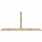 Ekena Millwork Portland Rough Sawn Timber Gable Bracket, Douglas Fir, 108"W x 49"H x 4"D x 6"F, 11/12 Pitch GBW108X49X0406POR00RDF - alternate 1